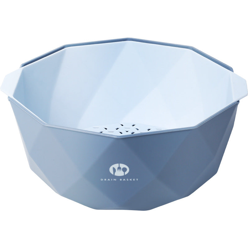 Double-Layer Vegetable Sink Plastic Drain Basket - Mubimart -  