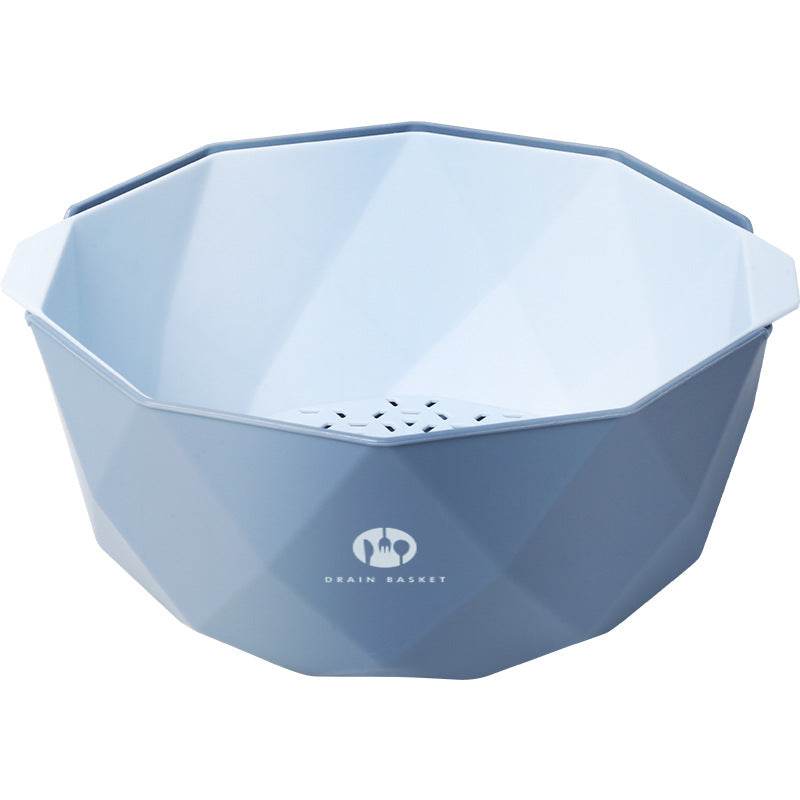 Double-Layer Vegetable Sink Plastic Drain Basket - Mubimart