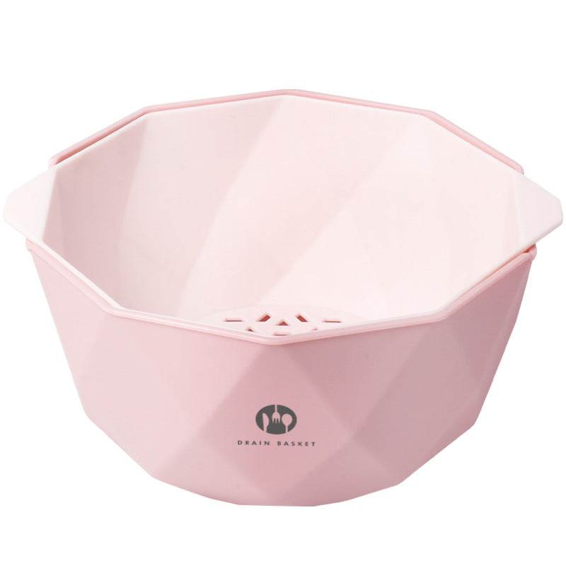 Double-Layer Vegetable Sink Plastic Drain Basket - Mubimart