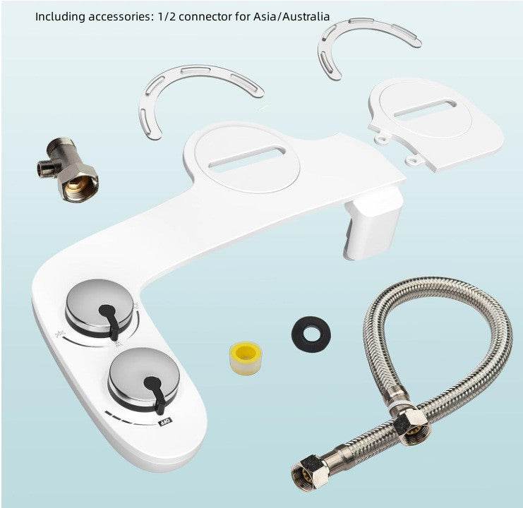 Double Nozzle Manual Without Electricity Bidet - Mubimart