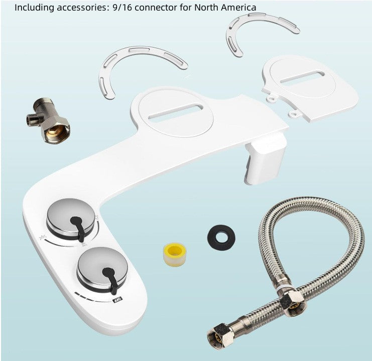 Double Nozzle Manual Without Electricity Bidet - Mubimart -  