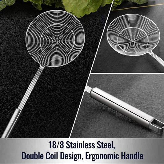 Double Round Reinforced Thick Hot Pot Colander - Mubimart