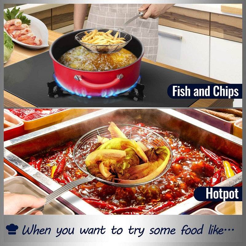 Double Round Reinforced Thick Hot Pot Colander - Mubimart