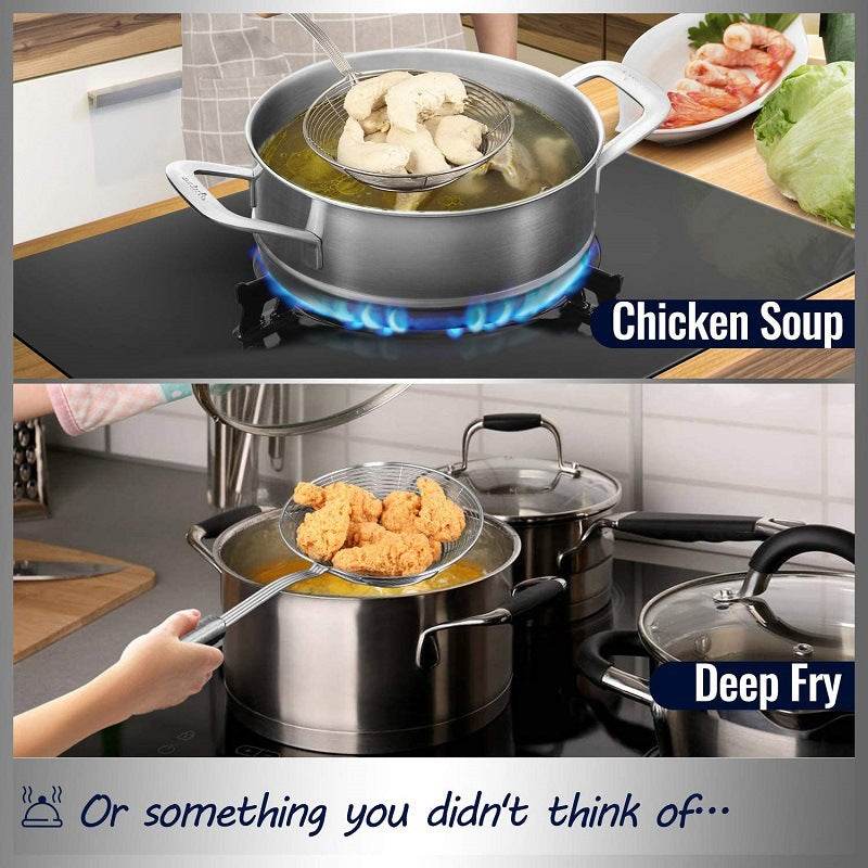 Double Round Reinforced Thick Hot Pot Colander - Mubimart