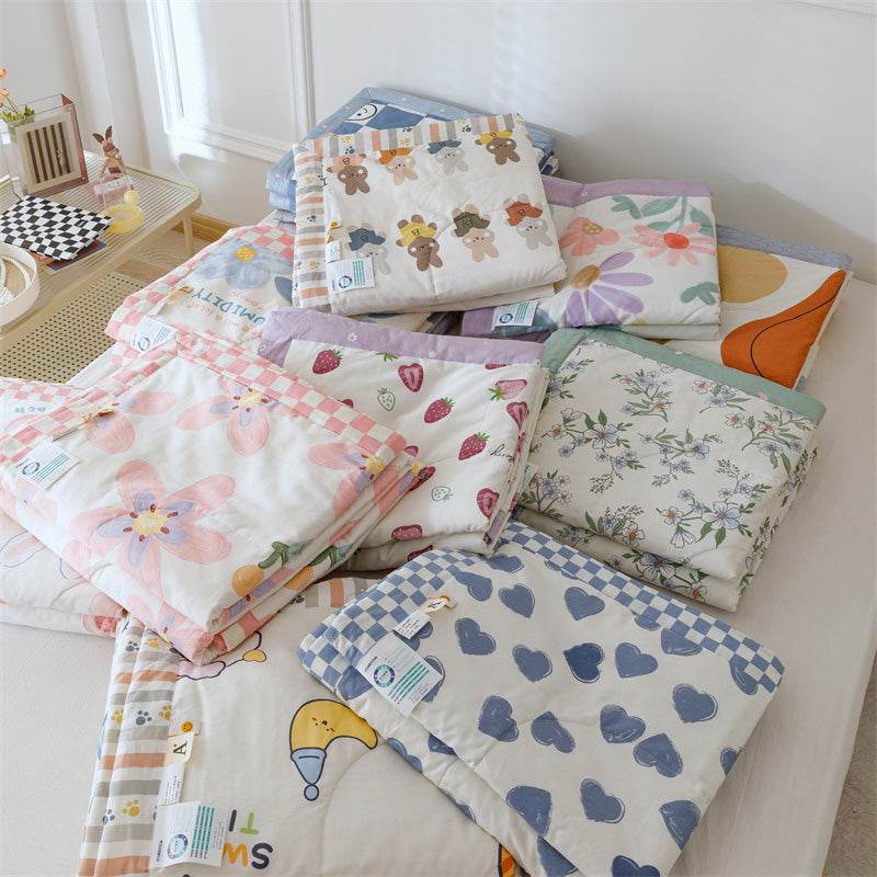 Double Sided Cotton Summer Cool Quilt - Mubimart