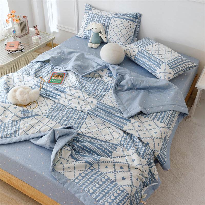 Double Sided Cotton Summer Cool Quilt - Mubimart