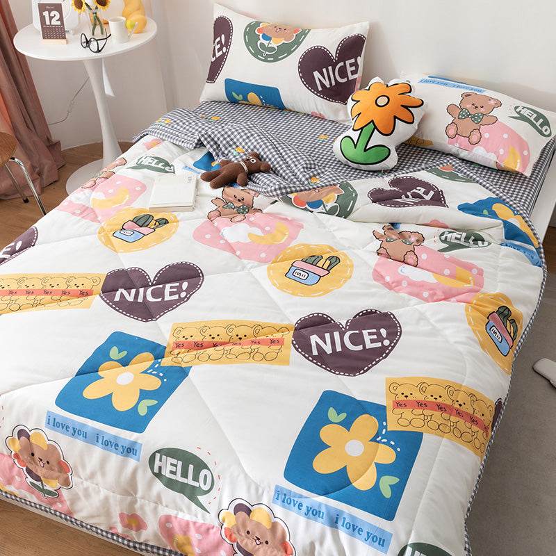 Double Sided Cotton Summer Cool Quilt - Mubimart