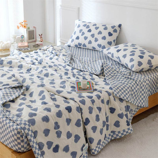 Double Sided Cotton Summer Cool Quilt - Mubimart