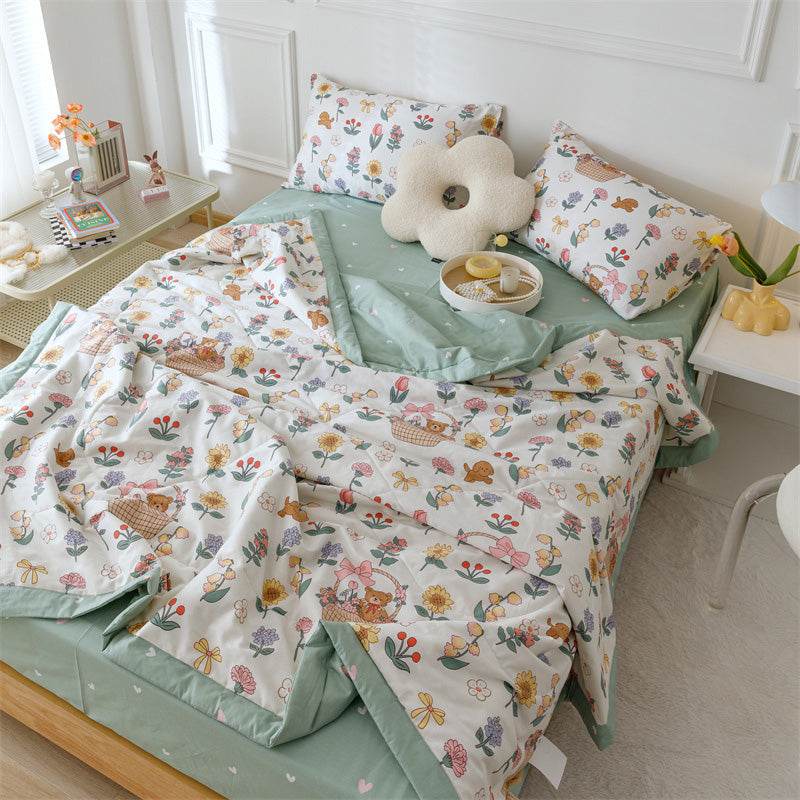 Double Sided Cotton Summer Cool Quilt - Mubimart