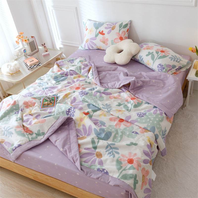 Double Sided Cotton Summer Cool Quilt - Mubimart