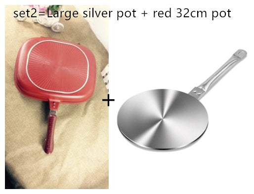 Double Sided Fry Pan - Mubimart -  