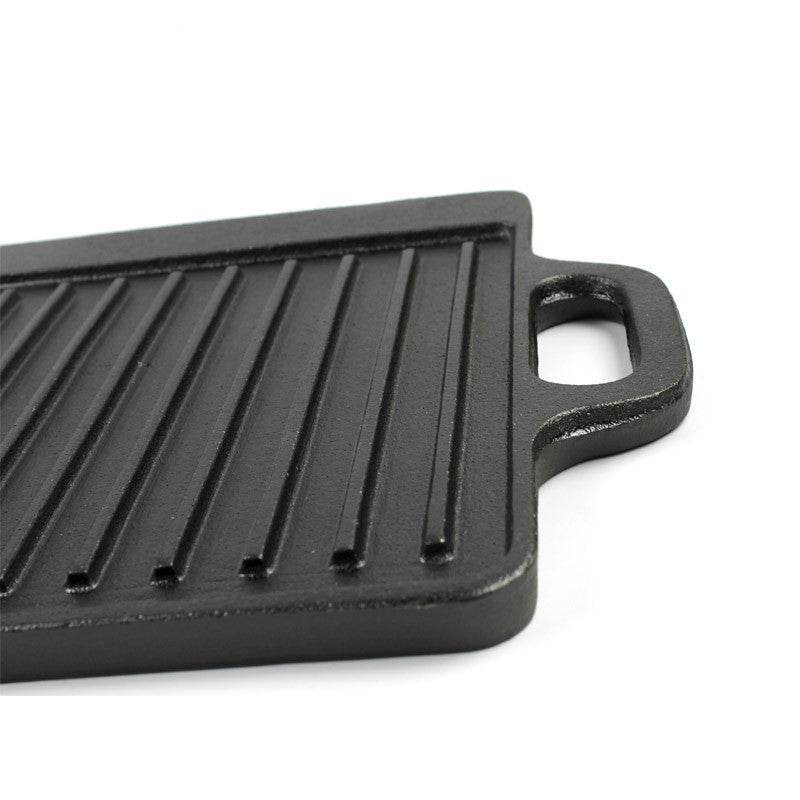 Double-Sided Frying Pan Household Barbecue Fried Fish Cast iron Cattle - Mubimart