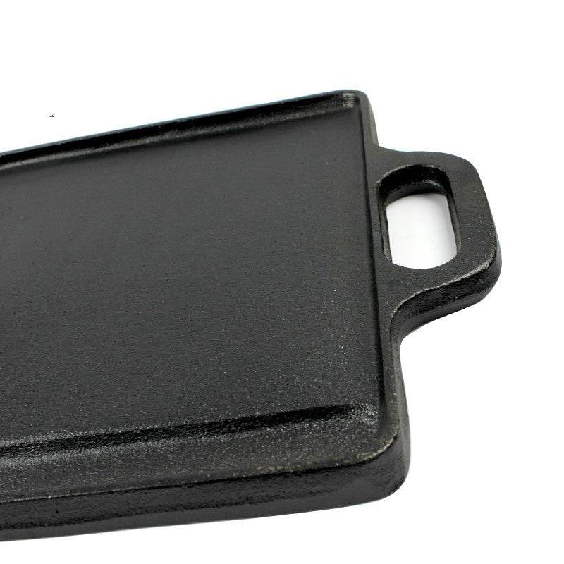 Double-Sided Frying Pan Household Barbecue Fried Fish Cast iron Cattle - Mubimart