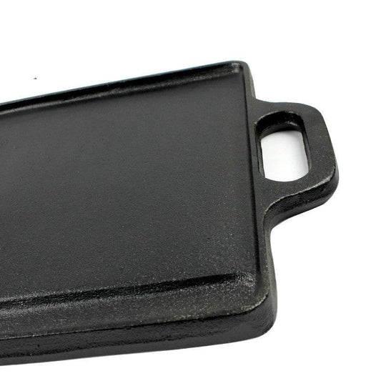 Double-Sided Frying Pan Household Barbecue Fried Fish Cast iron Cattle - Mubimart