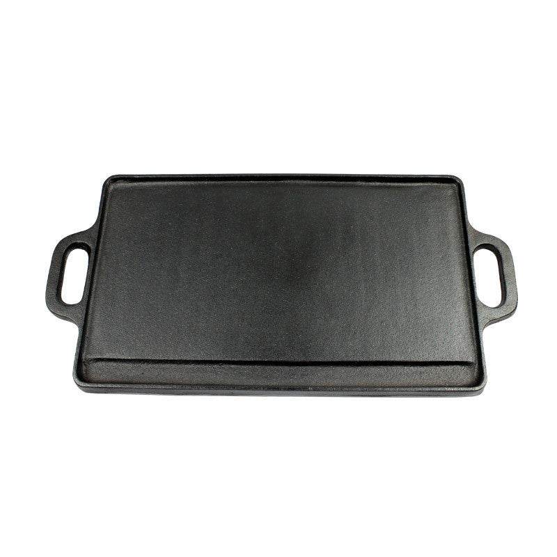 Double-Sided Frying Pan Household Barbecue Fried Fish Cast iron Cattle - Mubimart