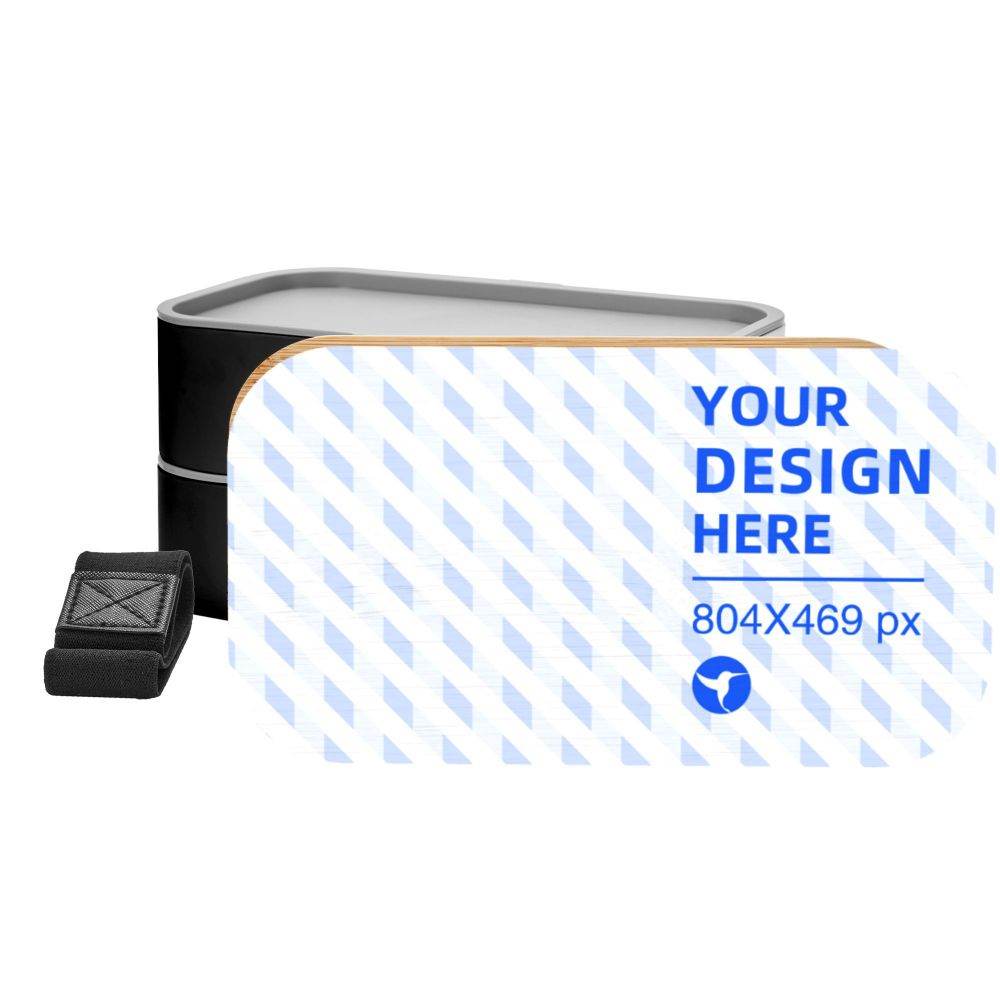 Double Tie Bento Box With Cutlery - Mubimart