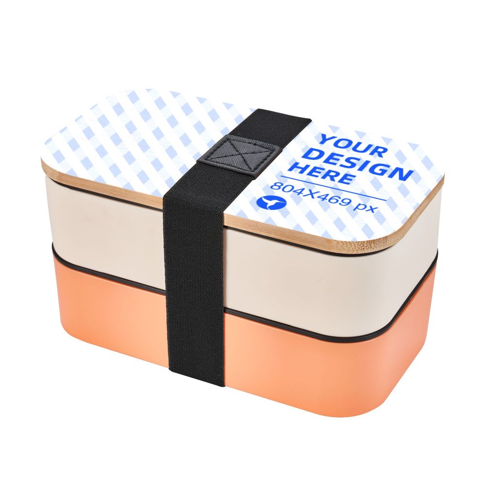 Double Tie Bento Box With Cutlery - Mubimart -  