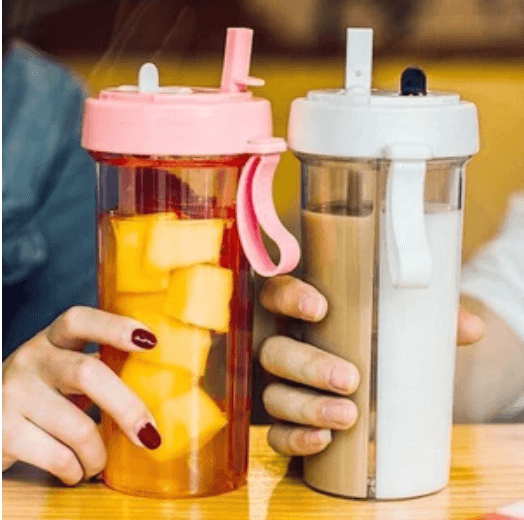 Double Tube Water Bottle - Mubimart