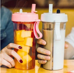 Double Tube Water Bottle - Mubimart - Water bottle 