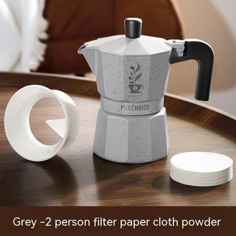 Double Valve Mocha Pot Household Italian Espresso Machine - Mubimart