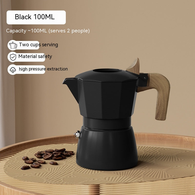 Double Valve Moka Pot Espresso Coffee Machine - Mubimart -  