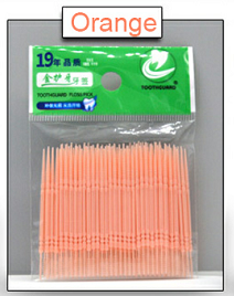 Double-ended plastic toothpicks - Mubimart -  