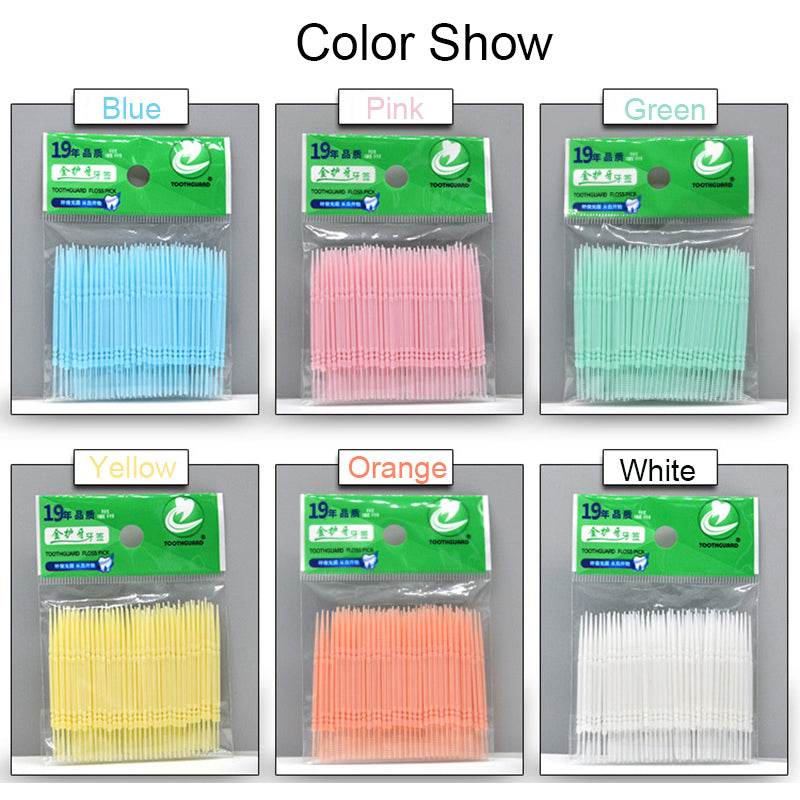 Double-ended plastic toothpicks - Mubimart