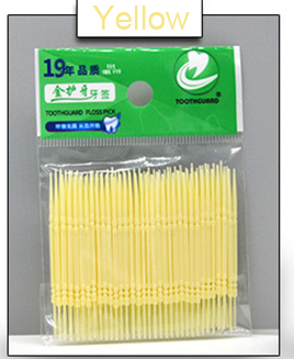 Double-ended plastic toothpicks - Mubimart -  