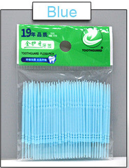 Double-ended plastic toothpicks - Mubimart -  