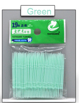 Double-ended plastic toothpicks - Mubimart -  