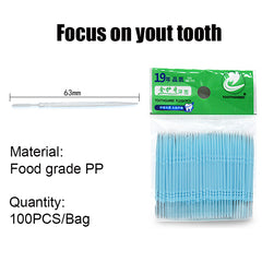 Double-ended plastic toothpicks - Mubimart -  