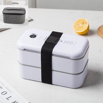 Double-layer Lunch Box Lunch Box Plastic Large Capacity Microwave Lunch Box - Mubimart