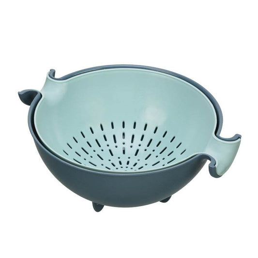 Double-layer rotating drain basket - Mubimart