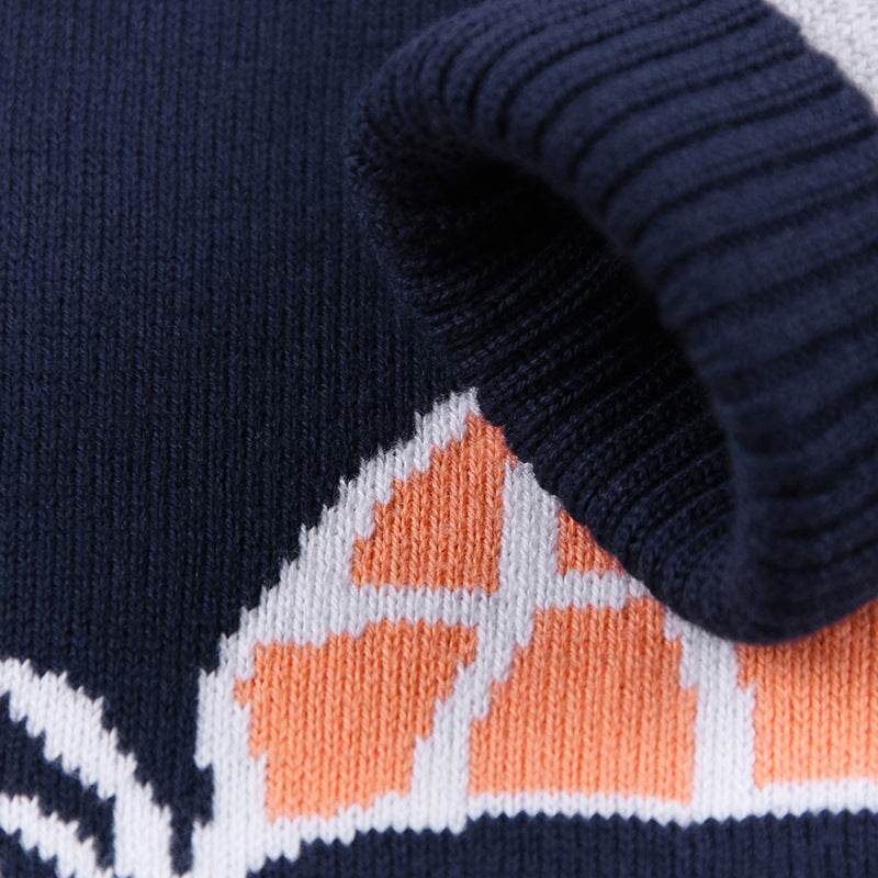 Double layer sweater cotton warm sweater - Mubimart