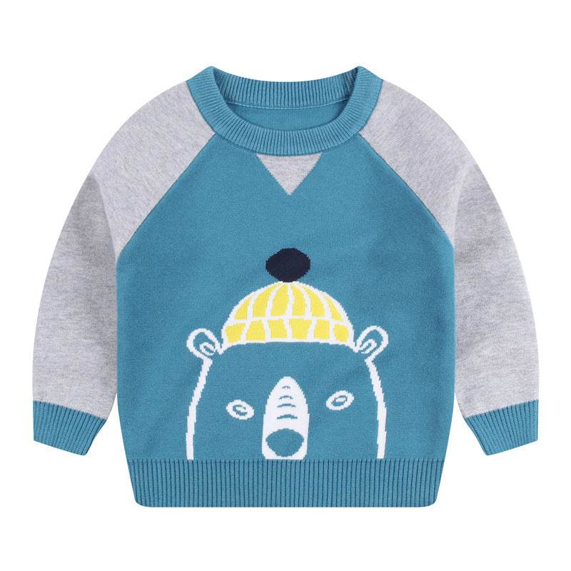 Double layer sweater cotton warm sweater - Mubimart