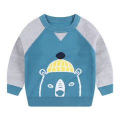 Double layer sweater cotton warm sweater - Mubimart - Boy Sweatshirts 