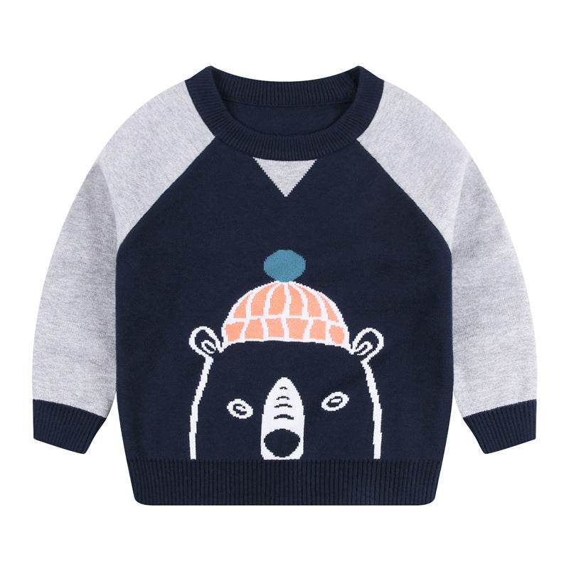 Double layer sweater cotton warm sweater - Mubimart