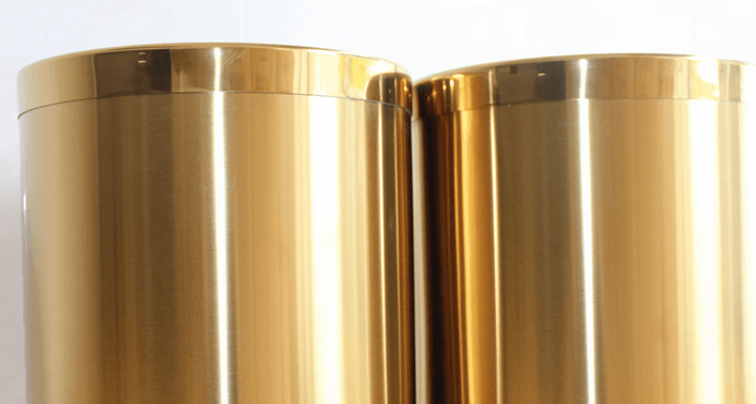Double-layer uncovered trash can stainless steel trash can - Mubimart