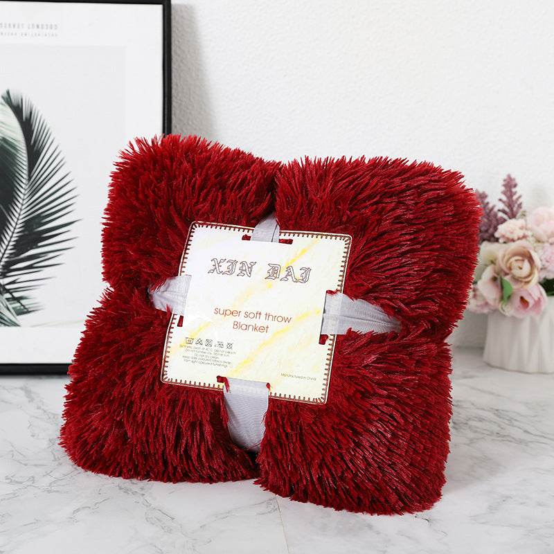 Double-side Velvet Blanket Autumn And Winter Velvet Pillow Cover - Mubimart