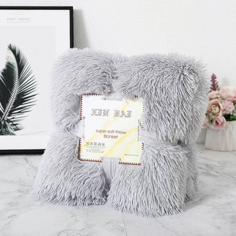 Double-side Velvet Blanket Autumn And Winter Velvet Pillow Cover - Mubimart