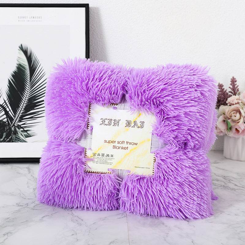 Double-side Velvet Blanket Autumn And Winter Velvet Pillow Cover - Mubimart