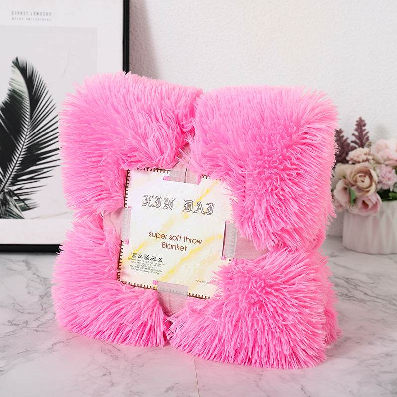 Double-side Velvet Blanket Autumn And Winter Velvet Pillow Cover - Mubimart