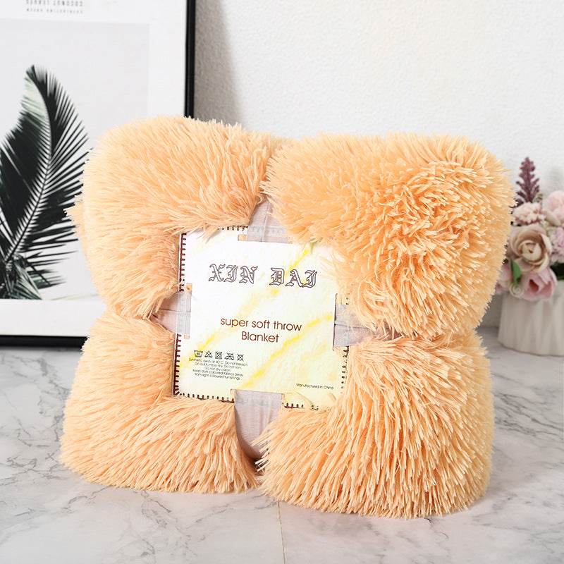 Double-side Velvet Blanket Autumn And Winter Velvet Pillow Cover - Mubimart