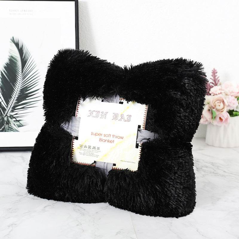 Double-side Velvet Blanket Autumn And Winter Velvet Pillow Cover - Mubimart