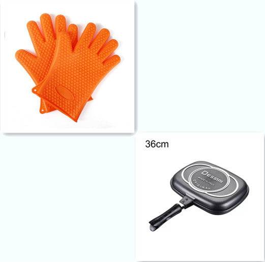 Double side frying pan non stick pan - Mubimart