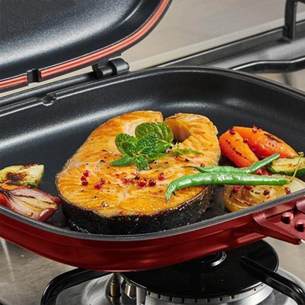 Double side frying pan non stick pan - Mubimart
