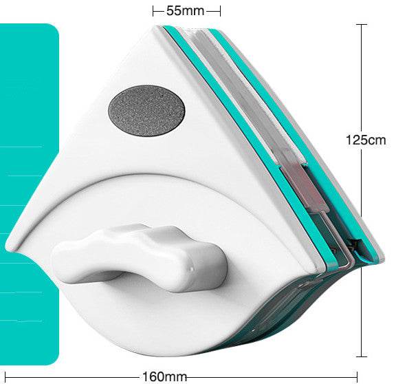 Double-sided Magnetic Glass Wiper Glass Wiper Artifact Triangular Glass Wiper - Mubimart