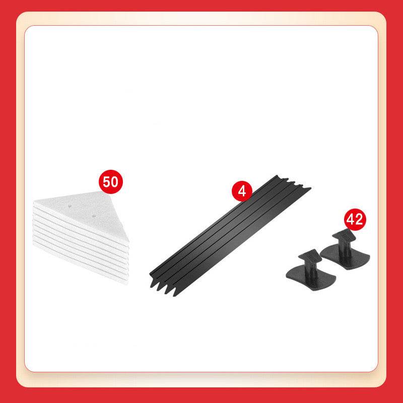 Double-sided Magnetic Glass Wiper Glass Wiper Artifact Triangular Glass Wiper - Mubimart