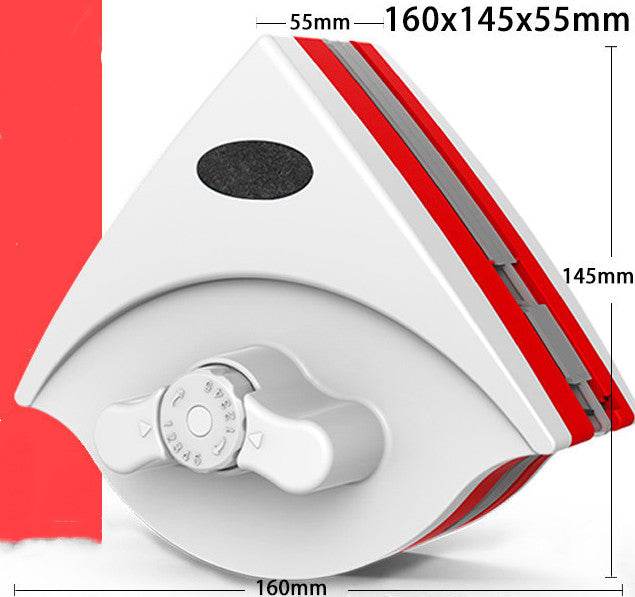 Double-sided Magnetic Glass Wiper Glass Wiper Artifact Triangular Glass Wiper - Mubimart