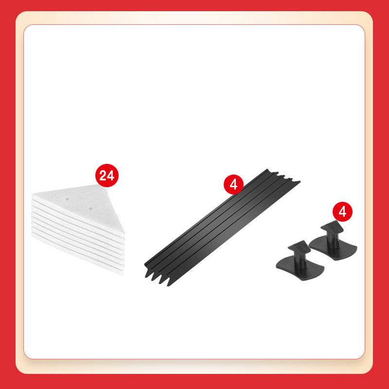 Double-sided Magnetic Glass Wiper Glass Wiper Artifact Triangular Glass Wiper - Mubimart